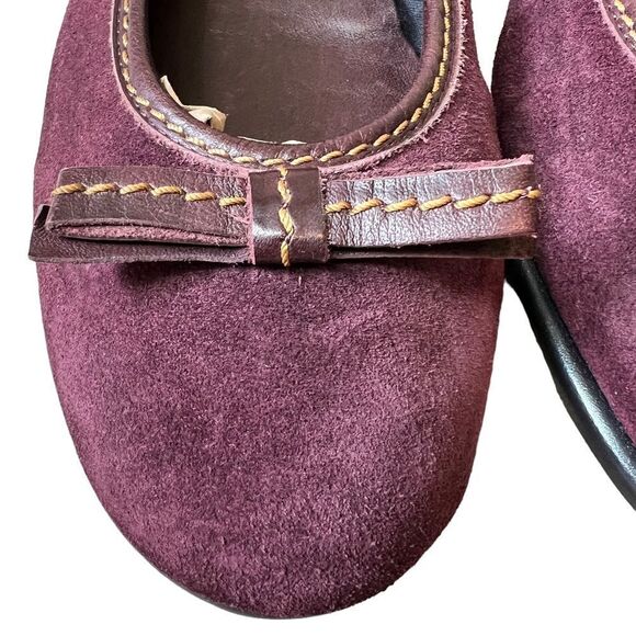 The Flexx Burgundy Suede Slip On Flats - Picture 5 of 10